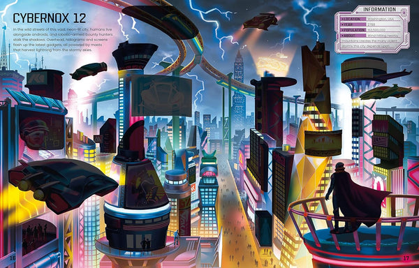 Usborne Build Your Own Futuristic Cities Sticker Book