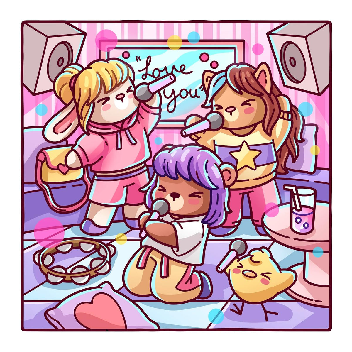 Cozy K-Pop: Cute Colouring Book