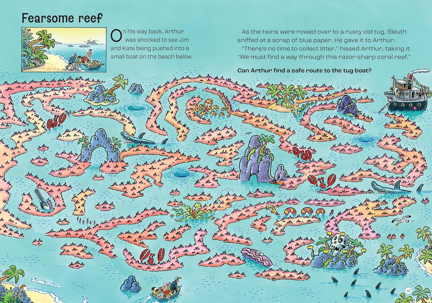 Usborne Puzzle Adventures Agent Arthur on the Stormy Seas