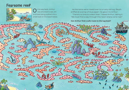 Usborne Puzzle Adventures Agent Arthur on the Stormy Seas