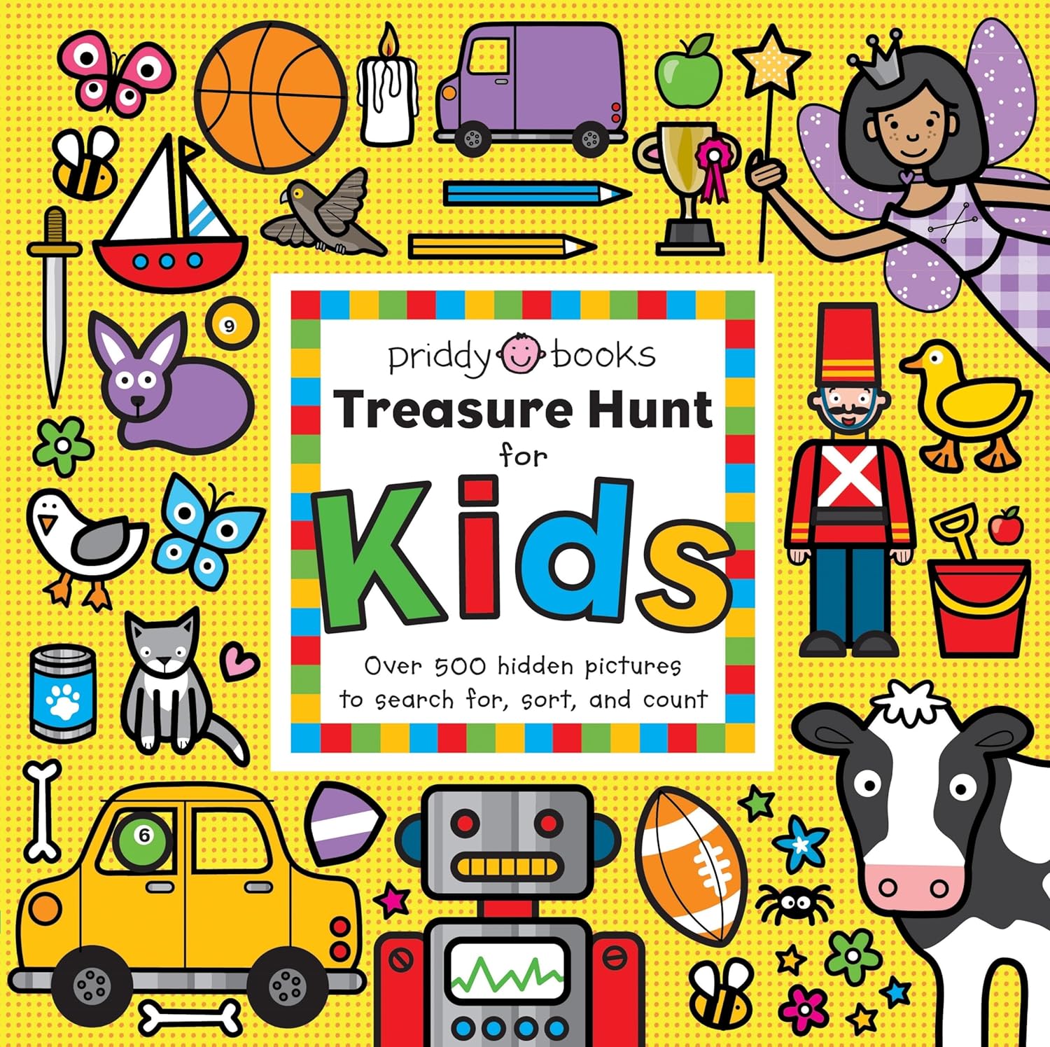 Priddy Books: Treasure Hunt for Kids: Over 500 Hidden Pictures to Search for, Sort, and Count
