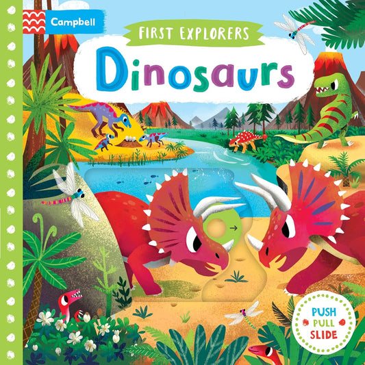 First Explorers: Dinosaurs (Push Pull Slide)