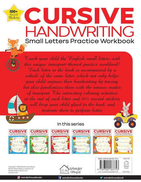 Cursive Handwriting - Small Letters: Practice Workbook For  Children