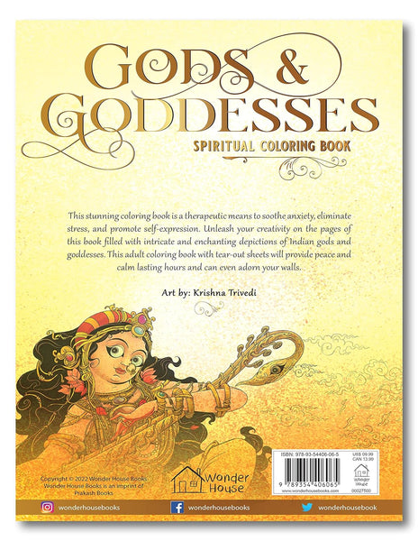 Gods & Goddesses Spiritual Coloring Book
