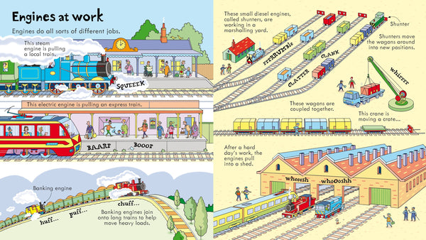Usborne Lift-The-Flap Look Inside Trains