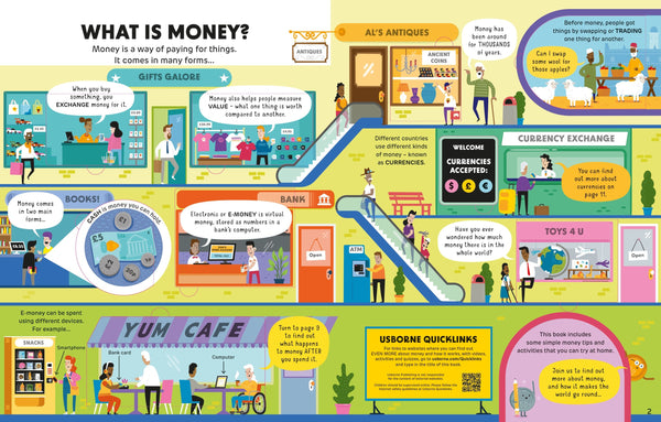 Usborne How It Works Money With Over 70 Flaps