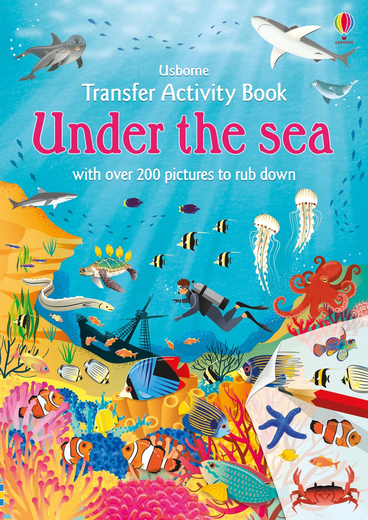 Usborne Transfer Activity Book Under The Sea                     