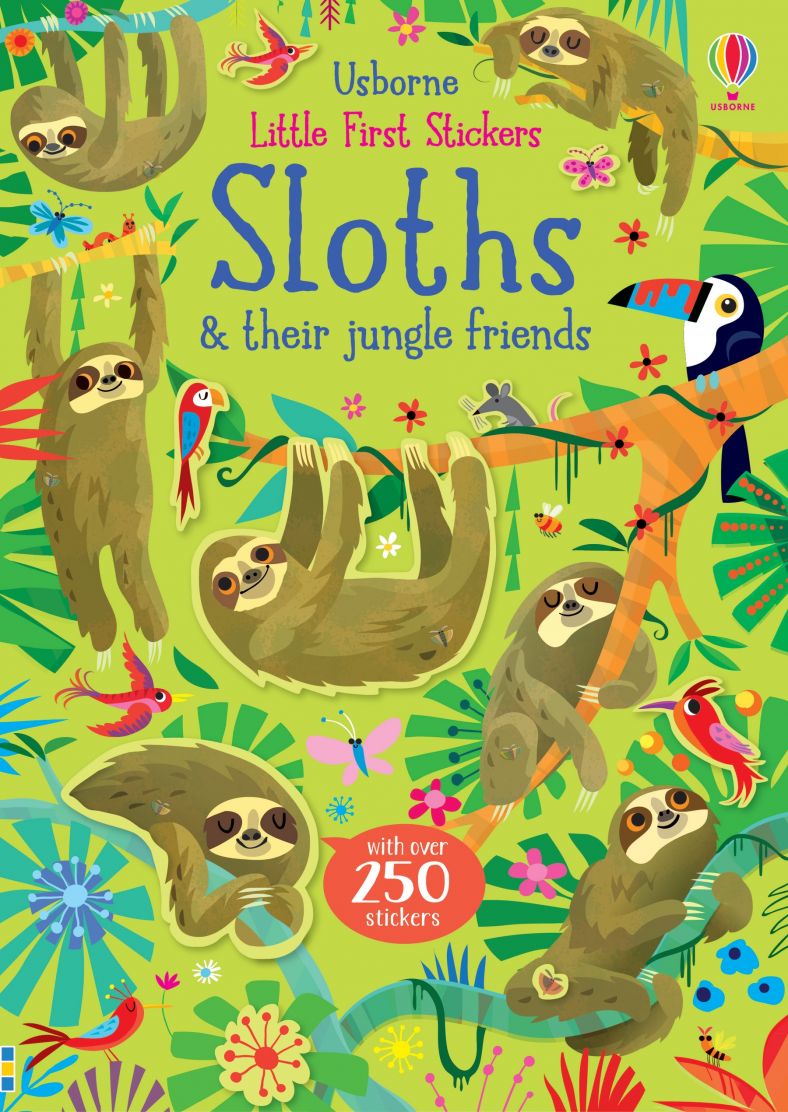 Usborne Little Stickers Sloths & their Jungle Friends