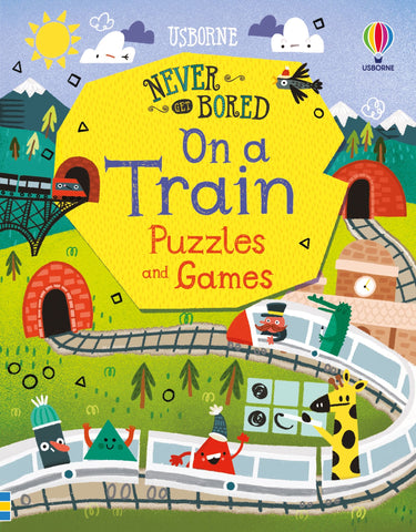 Usborne Never Get Bored on a Train Puzzles and Games