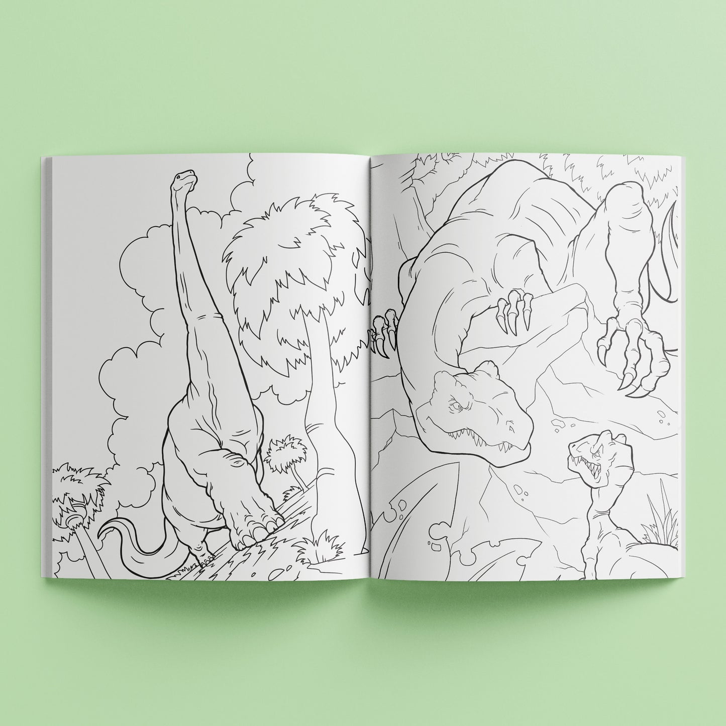 Kaleidoscope Colouring: Dinosaur Adventure (50+ Holographic Stickers)
