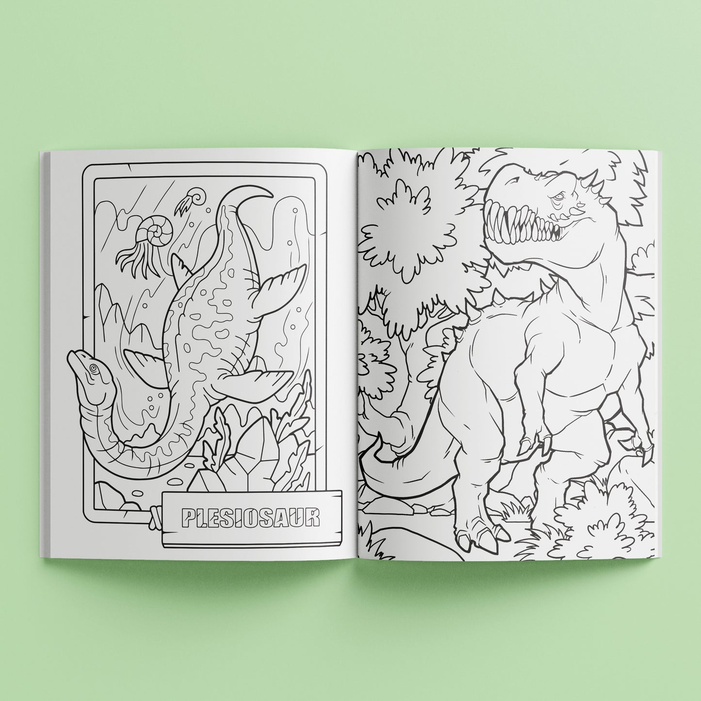 Kaleidoscope Colouring: Dinosaur Adventure (50+ Holographic Stickers)