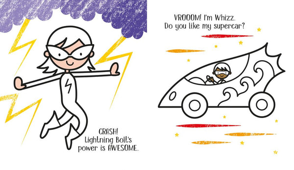 Usborne First Colouring Superheroes