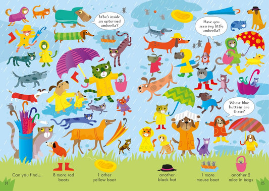 Usborne Look and Find Puzzles Dogs & Cat