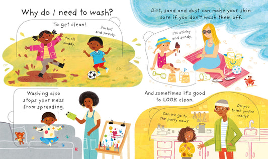 Usborne Lift-the-Flap Very First Questions and Answers: Why Do I Need to Wash?