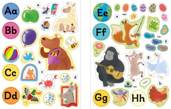 Usborne First Sticker Book: a b c