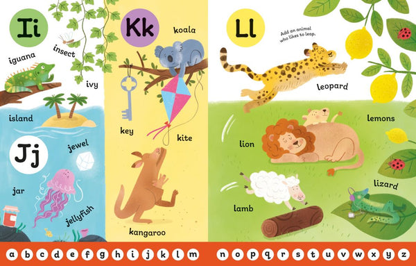 Usborne First Sticker Book: a b c