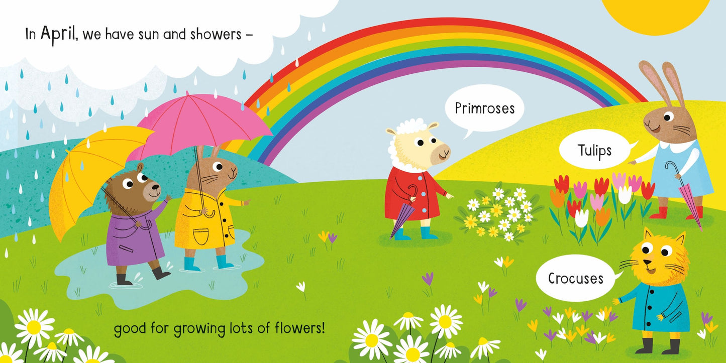 Usborne Little Board Book: Months of the Year