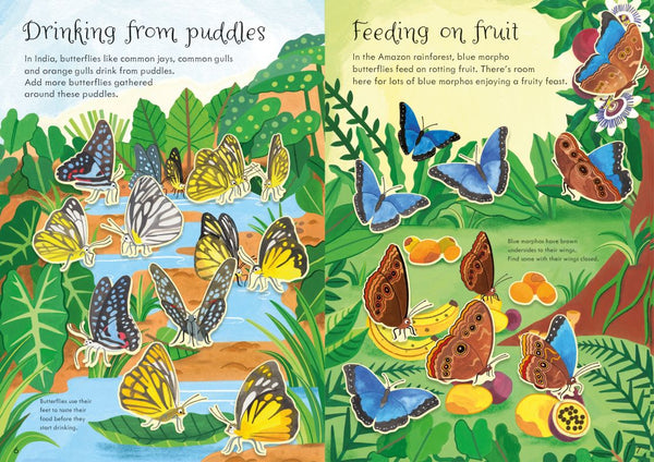 Usborne Little First Stickers Butterflies