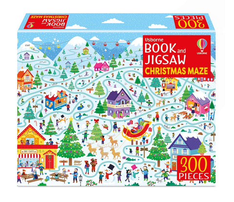 Usborne Book and Jigsaw Christmas Maze (300 Pieces)