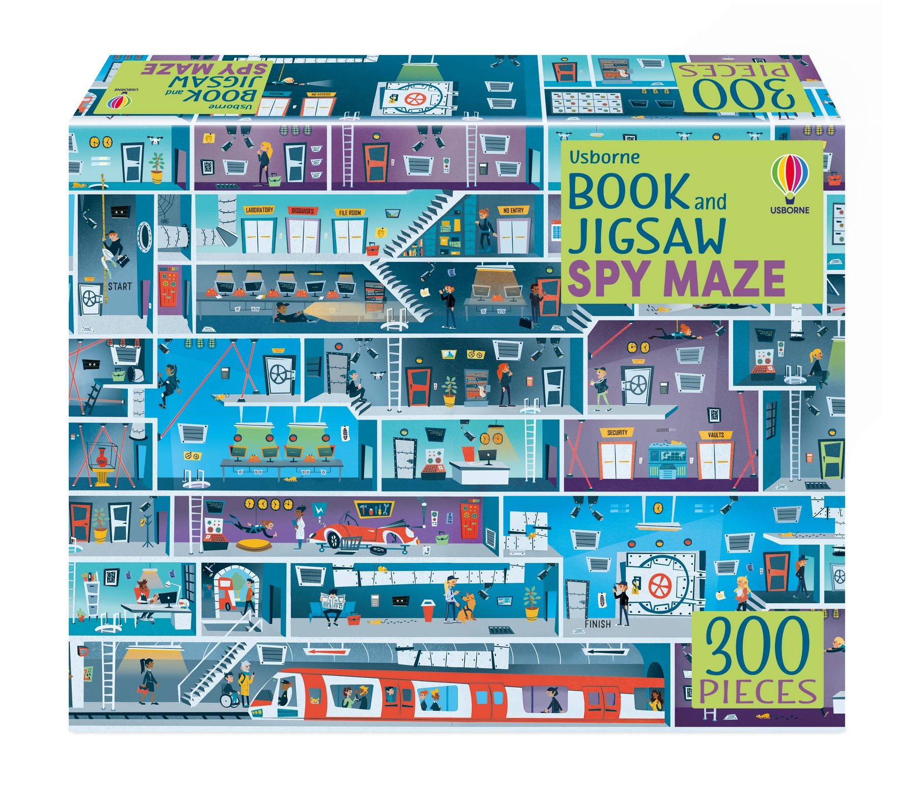 Usborne Book and Jigsaw Spy Maze (300 Pieces)
