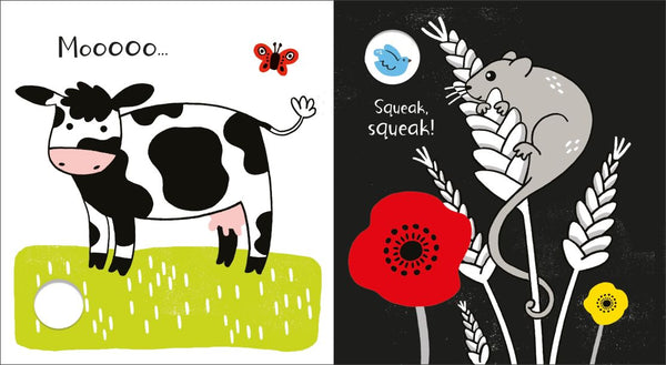 Baby's Black And White Books Farm