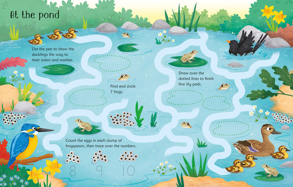 Usborne Wipe-Clean Spring Activities