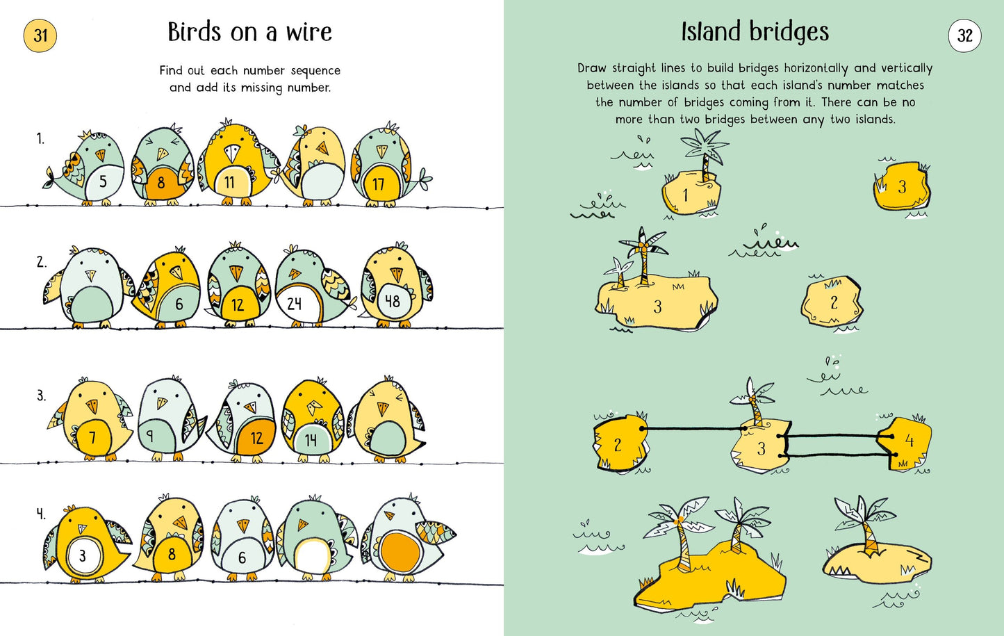 Usborne 100 Children's Number Puzzles & Games