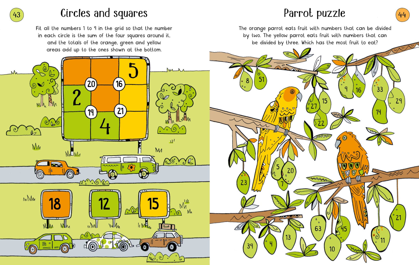 Usborne 100 Children's Number Puzzles & Games