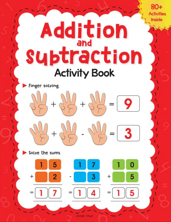 Addition and Subtraction Activity Book For Children
