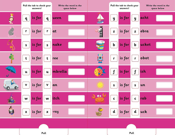 Let's Learn The Alphabet Pull-the-Tabs to Reveal the Answers