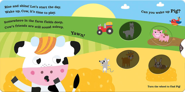 Good Morning Cow: A Magic Turn-the-Wheel Book