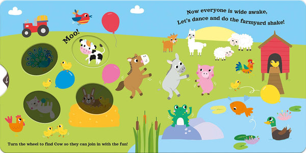 Good Morning Cow: A Magic Turn-the-Wheel Book