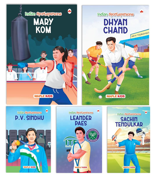 Indian Sportspersons (Illustrated) (Set of 5 books)