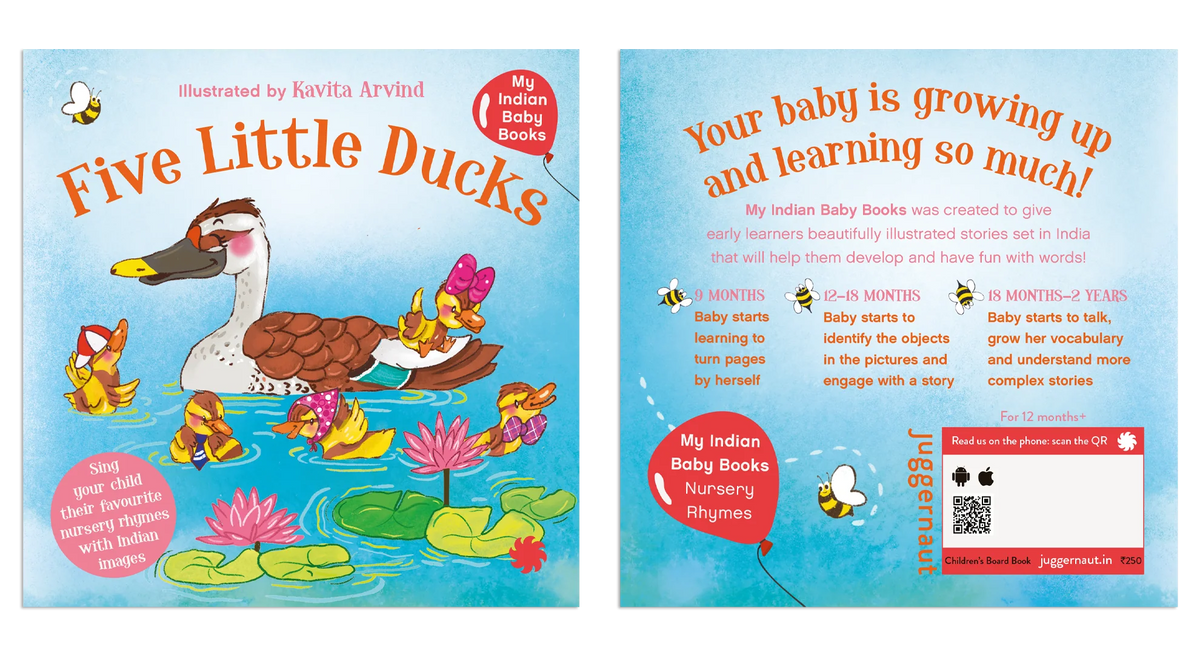 Five Little Ducks for Your Indian Baby