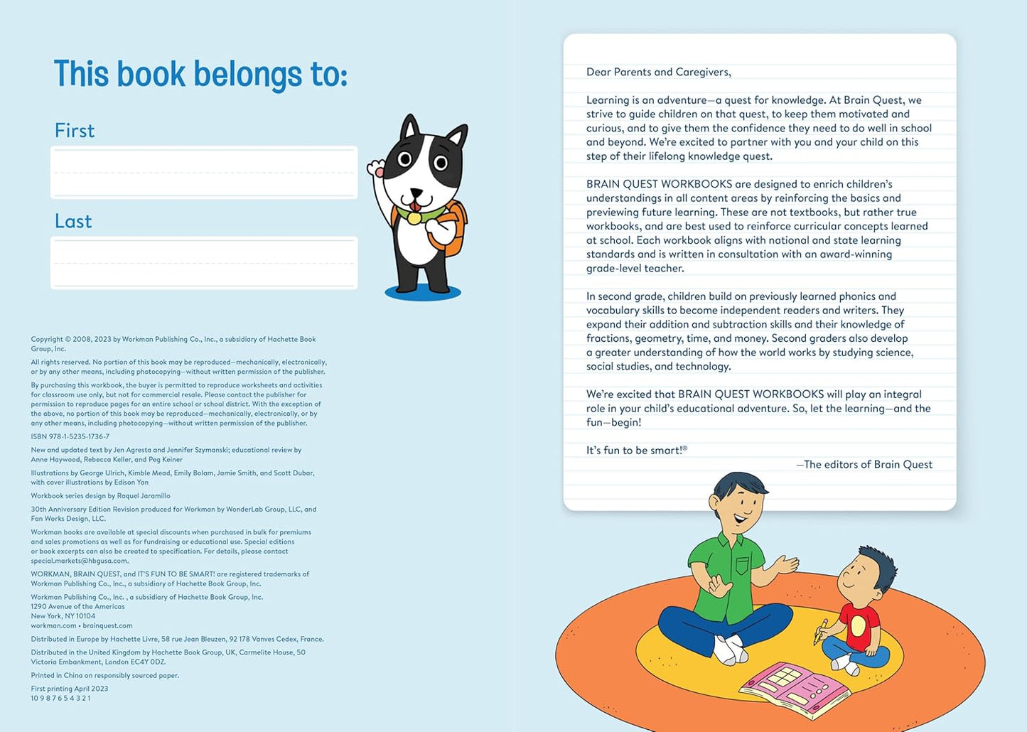 Brain Quest Workbook: 2nd Grade