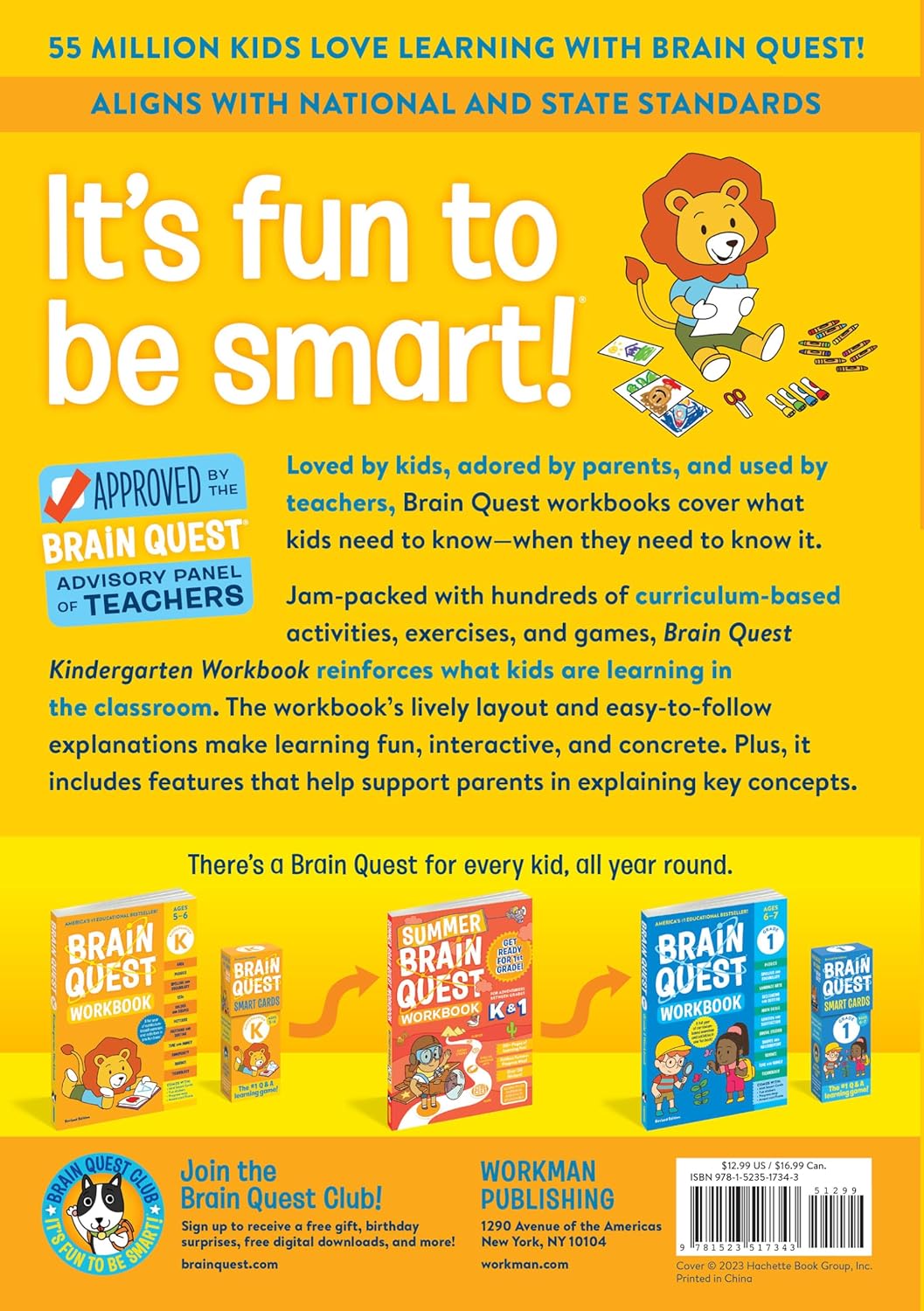 Brain Quest Workbook: Kindergarten