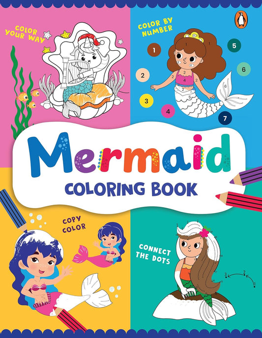 Kids Coloring Book: Mermaid