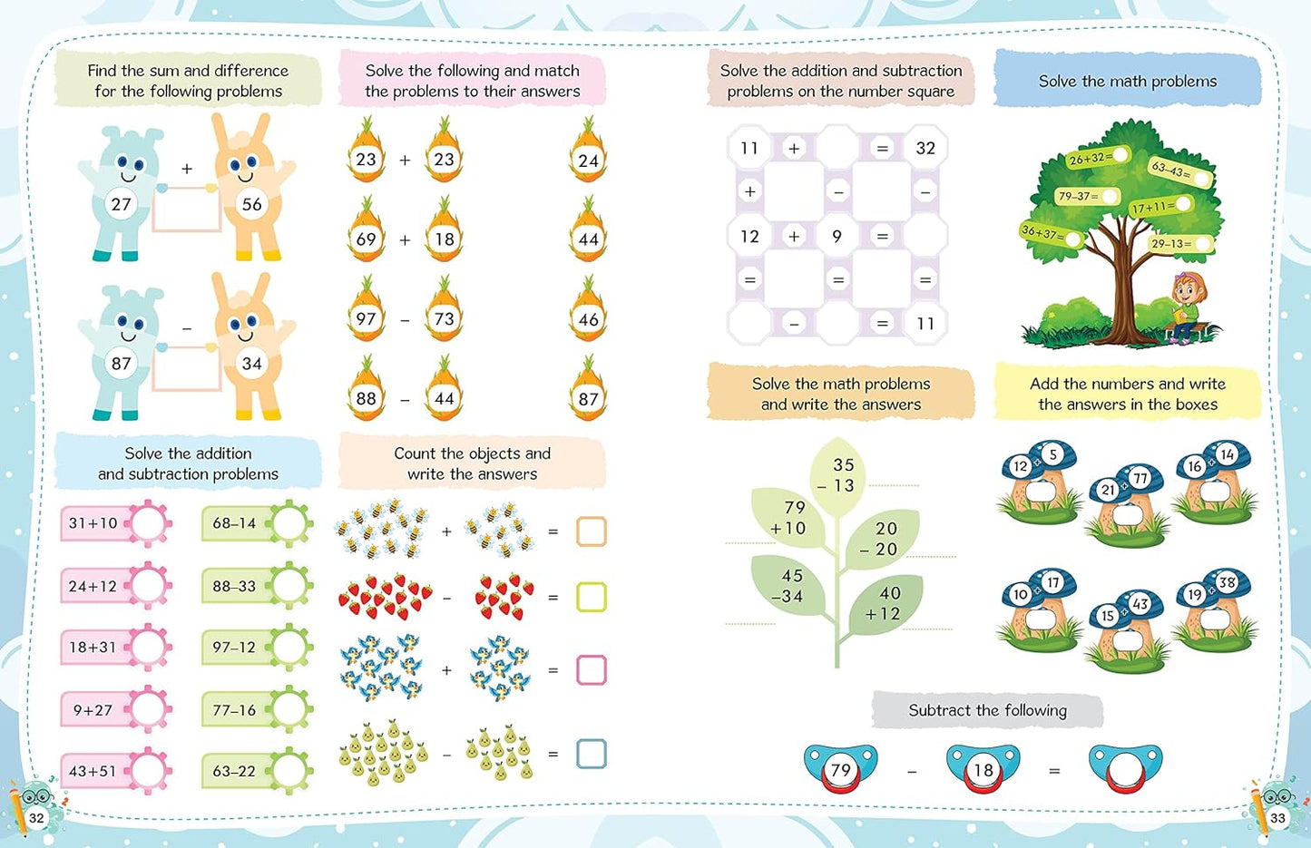 200+ Addition and Subtraction For Kids