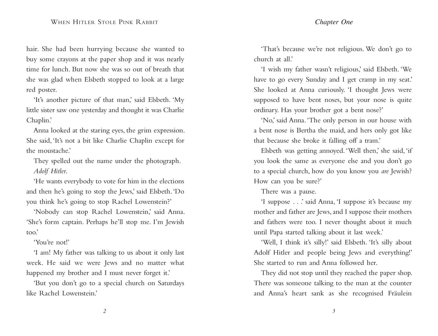 When Hitler Stole Pink Rabbit