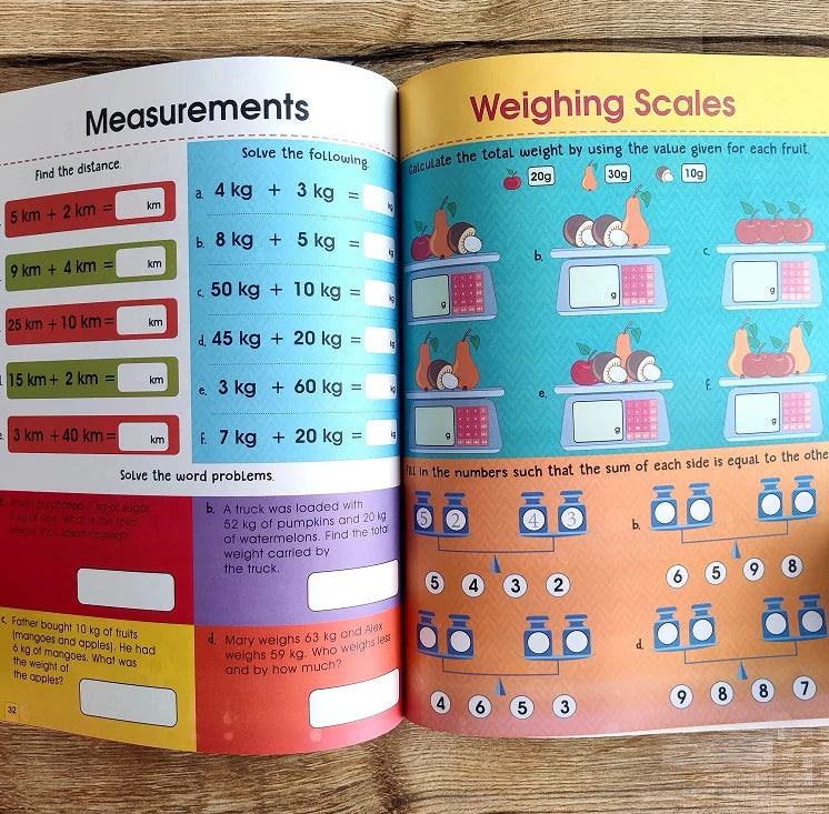 Addition and Subtraction Activity Book For Children