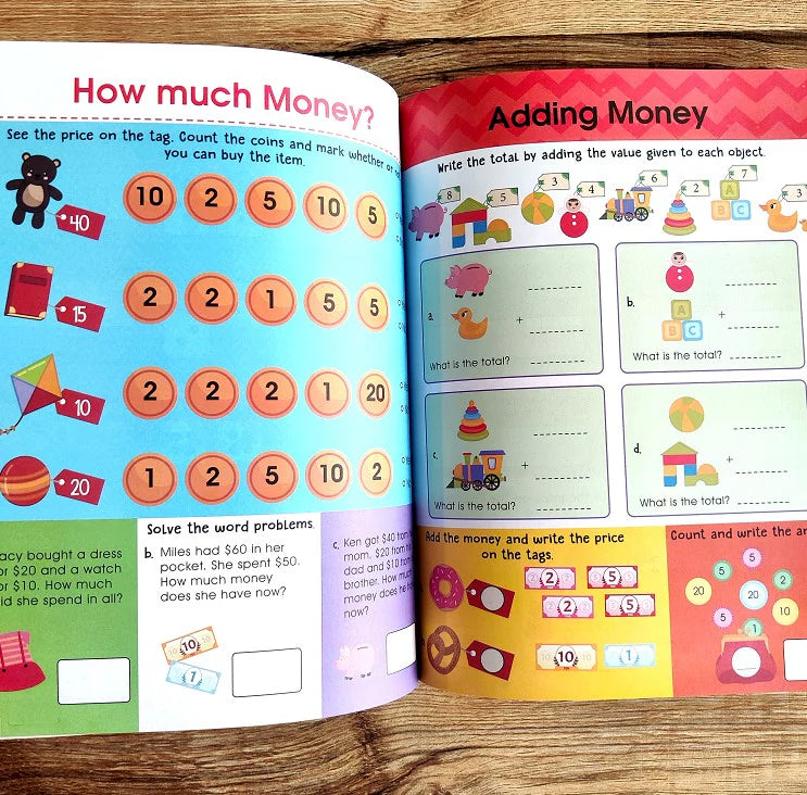 Addition and Subtraction Activity Book For Children