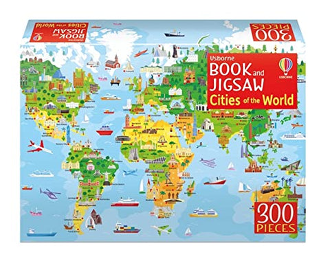 Usborne Book and Jigsaw Cities of the World (300 Pieces)