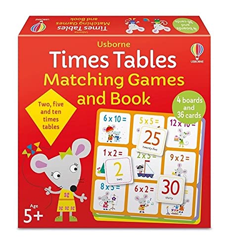 Usborne Times Tables Matching Games and Book
