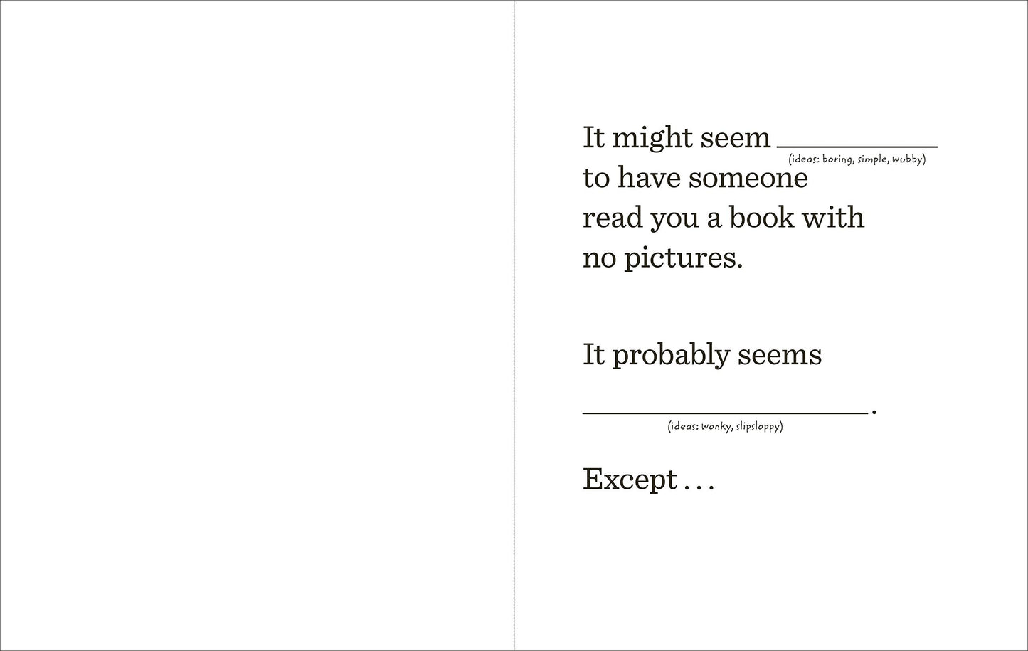 My Book with No Pictures