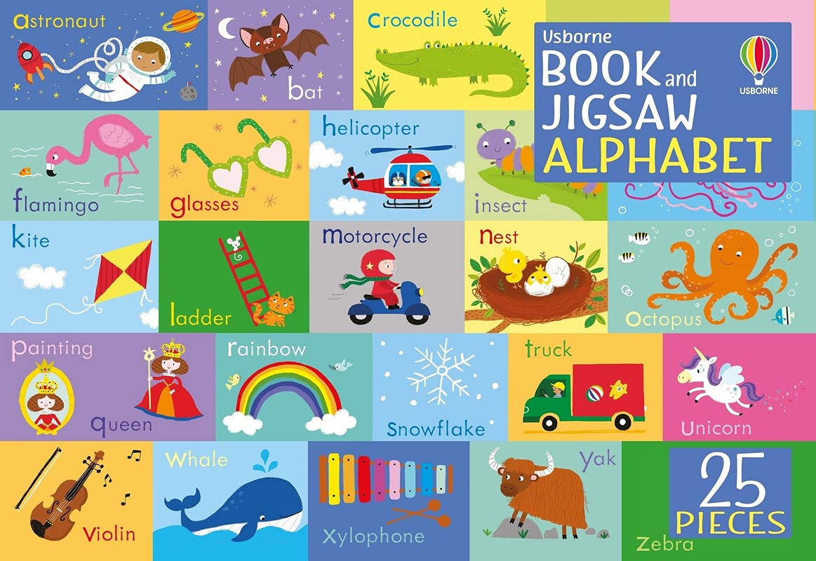 Book and Jigsaw Alphabet (Usborne Book and Jigsaw - 25 pc jigsaw)