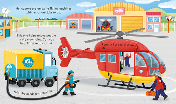 Usborne Peep Inside How a Helicopter Works