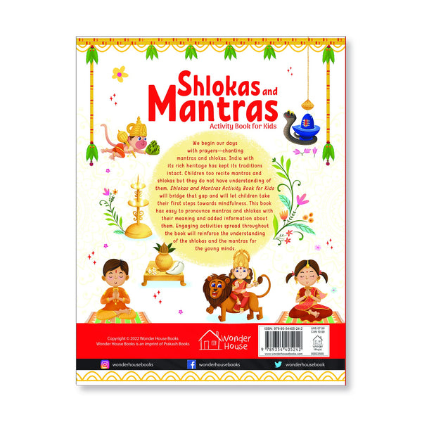 Shlokas and Mantras Activity Book For Kids