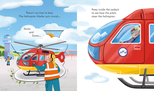 Usborne Peep Inside How a Helicopter Works