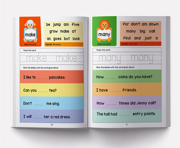 101 Sight Words And Sentence Activity Book