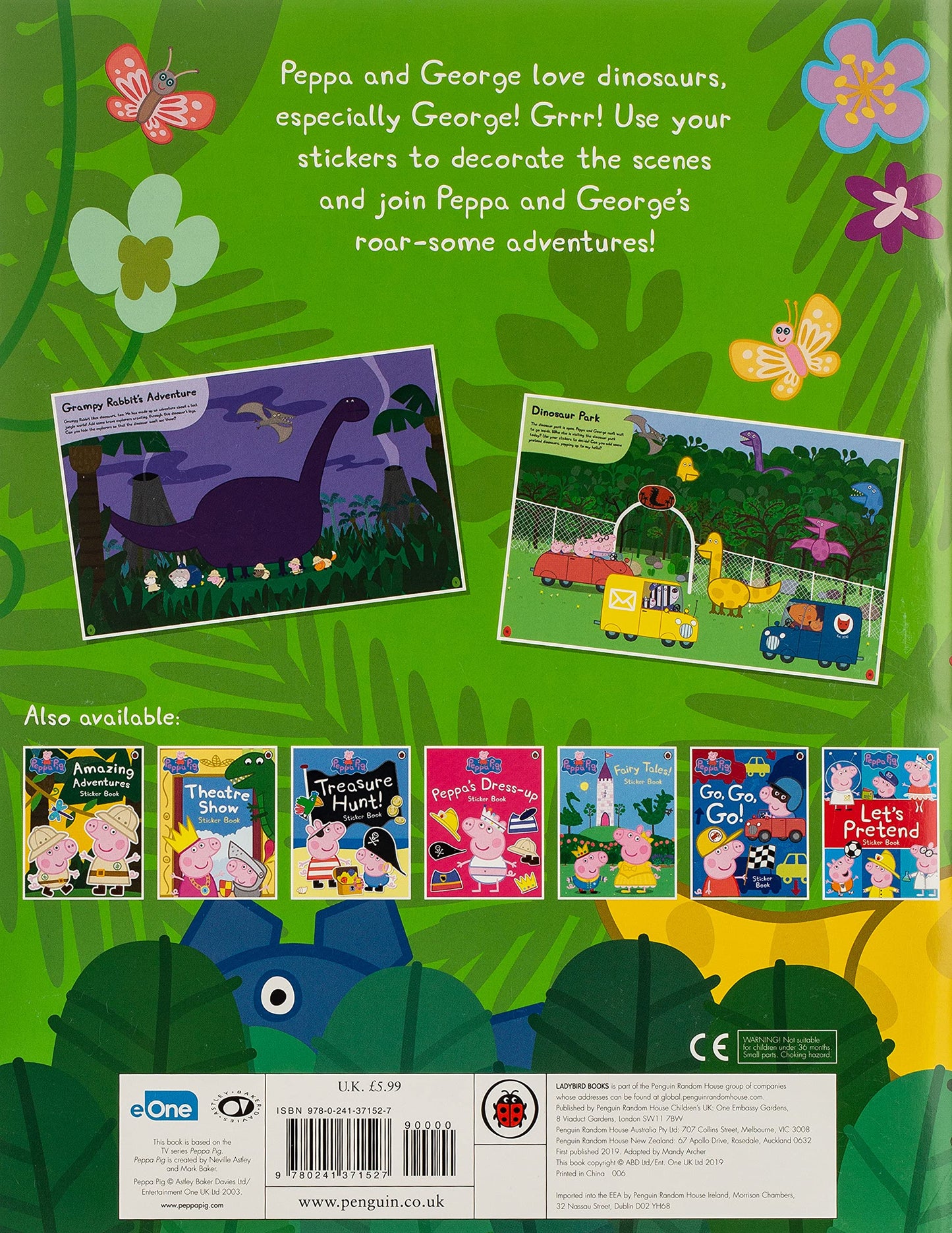 Peppa Pig Dinosaurs! Sticker Book